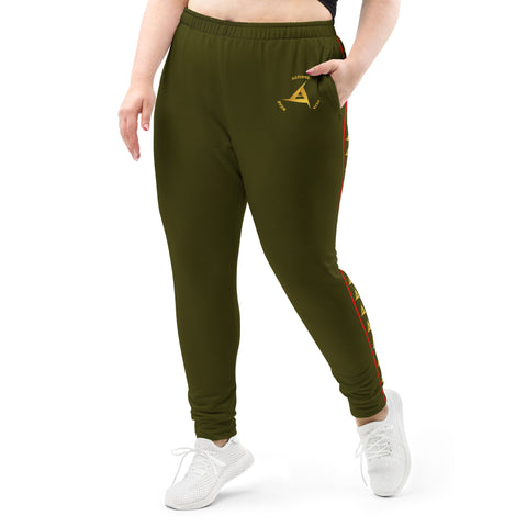 WOMEN'S PREMIUM GOLD & RED ON KARAKA JOGGER