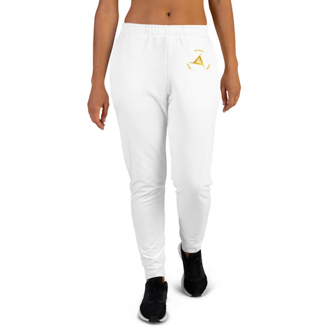 WOMEN'S PREMIUM GOLD ON WHITE JOGGER