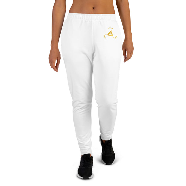 WOMEN'S PREMIUM GOLD ON WHITE JOGGER