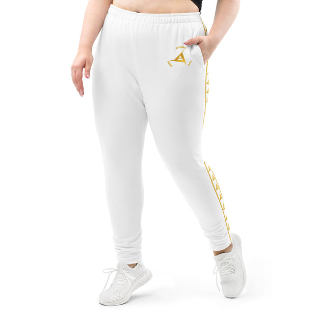 WOMEN'S PREMIUM GOLD ON WHITE JOGGER