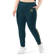 WOMEN'S PREMIUM GOLD ON BLUE WHALE JOGGER