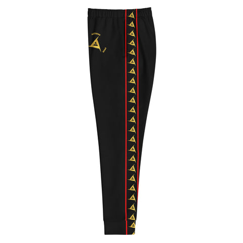 WOMEN'S PREMIUM GOLD & RED ON BLACK JOGGER