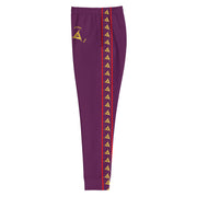 WOMEN'S PREMIUM GOLD & RED ON PURPLE JOGGER