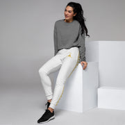 WOMEN'S PREMIUM GOLD ON WHITE JOGGER