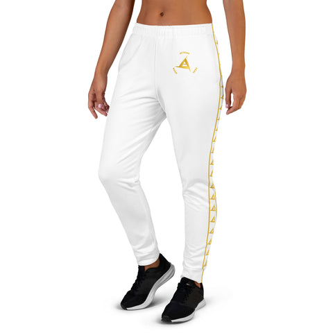 WOMEN'S PREMIUM GOLD ON WHITE JOGGER