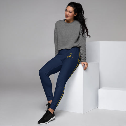 WOMEN'S PREMIUM GOLD ON NAVY JOGGER