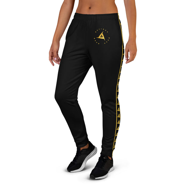 WOMEN'S PREMIUM GOLD ON BLACK JOGGER