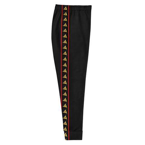 WOMEN'S PREMIUM GOLD & RED ON BLACK JOGGER