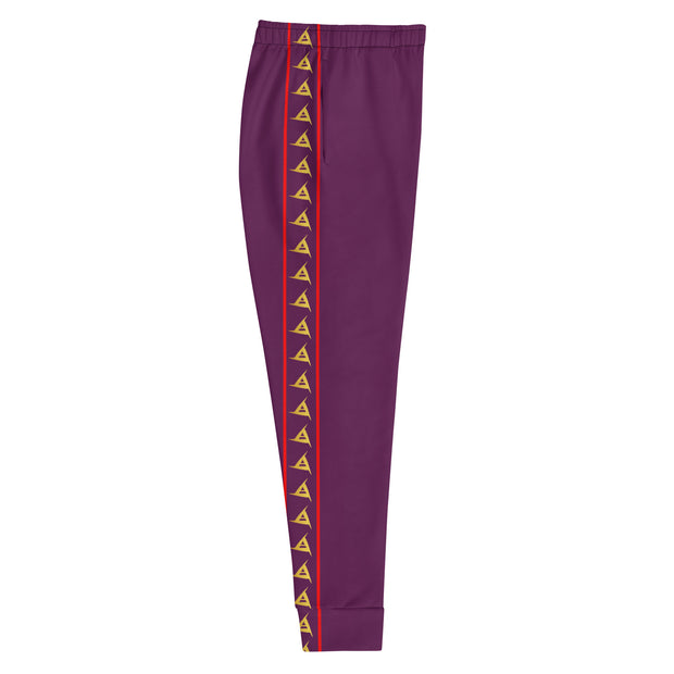 WOMEN'S PREMIUM GOLD & RED ON PURPLE JOGGER