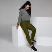 WOMEN'S PREMIUM GOLD & RED ON KARAKA JOGGER