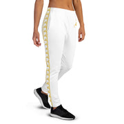 WOMEN'S PREMIUM GOLD ON WHITE JOGGER