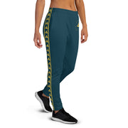 WOMEN'S PREMIUM GOLD ON BLUE WHALE JOGGER