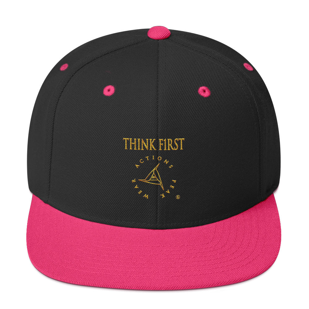 THINK F1RST SNAPBACK CAP