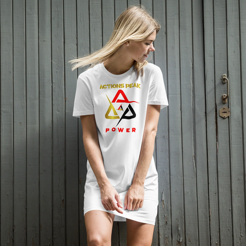 POWER 2025 WHITE TEE DRESS