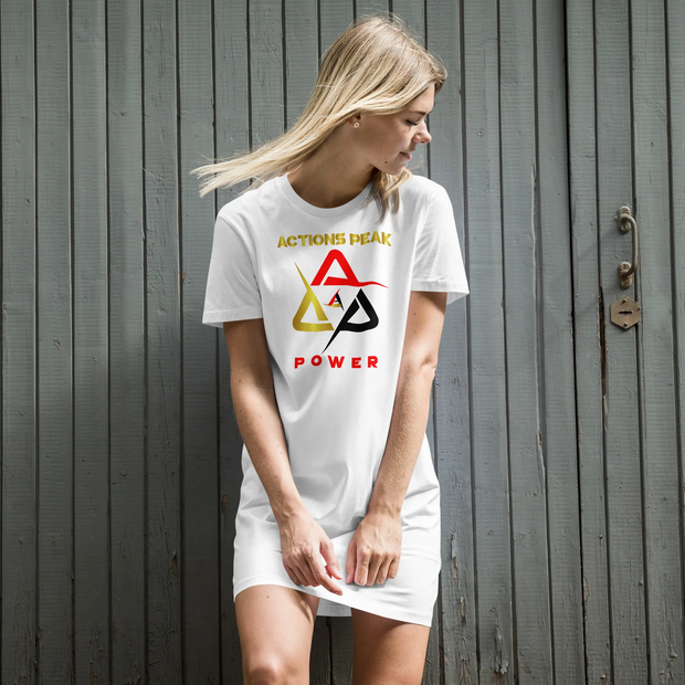 POWER 2025 WHITE TEE DRESS