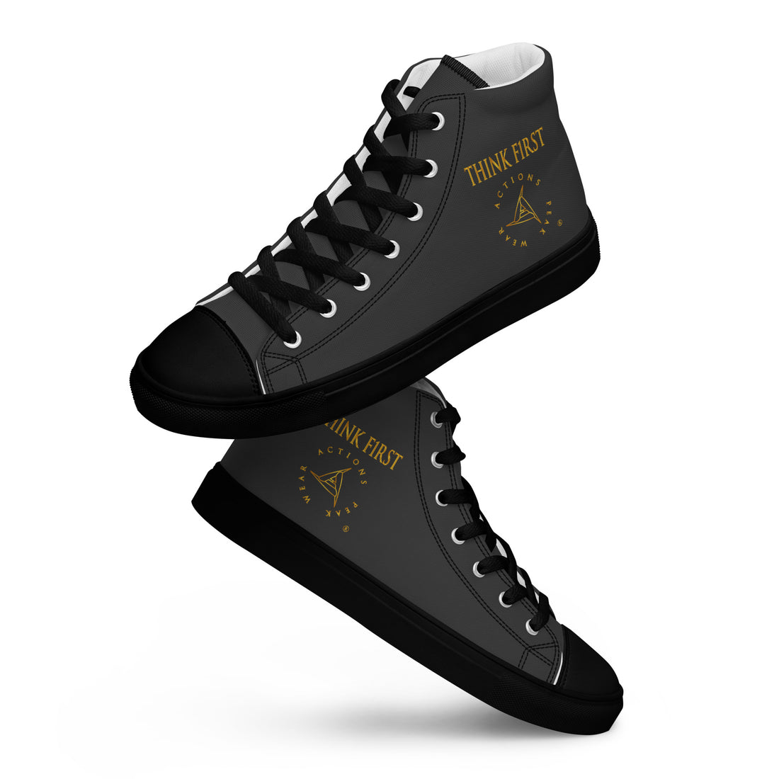 THINK F1RST ECLIPSE UNISEX HIGH TOP CANVAS SHOES