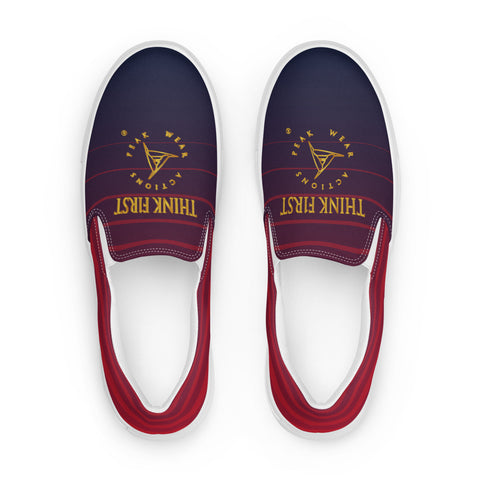 THINK F1RST 2025 STRIPES UNISEX SLIP-ON CANVAS SHOES