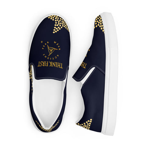 THINK F1RST 2025 STARS UNISEX SLIP-ON CANVAS SHOES