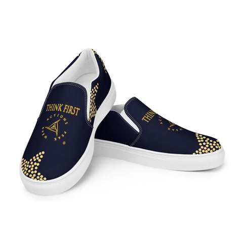 THINK F1RST 2025 STARS UNISEX SLIP-ON CANVAS SHOES