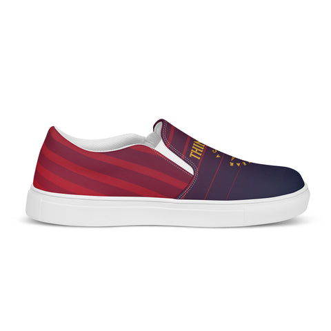 THINK F1RST 2025 STRIPES UNISEX SLIP-ON CANVAS SHOES