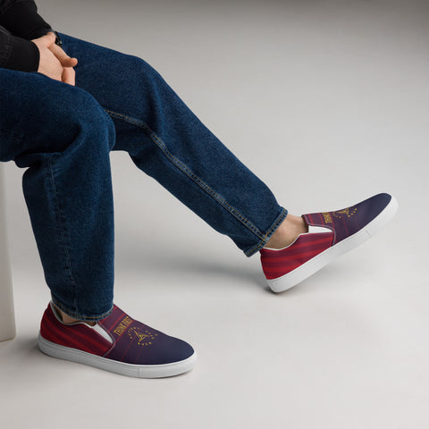 THINK F1RST 2025 STRIPES UNISEX SLIP-ON CANVAS SHOES