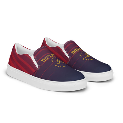 THINK F1RST 2025 STRIPES UNISEX SLIP-ON CANVAS SHOES