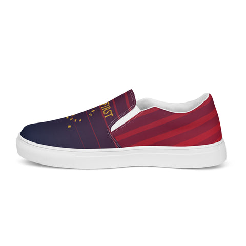 THINK F1RST 2025 STRIPES UNISEX SLIP-ON CANVAS SHOES