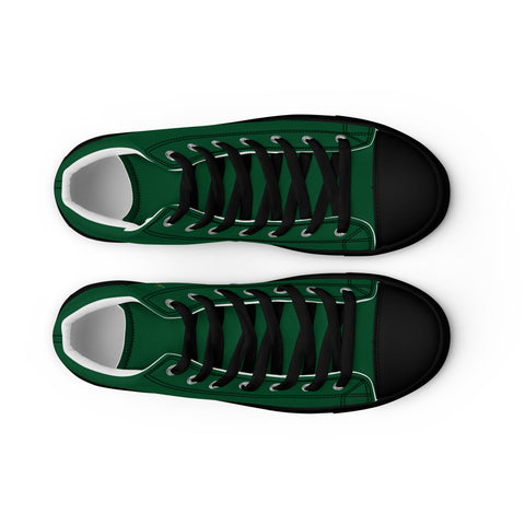 THINK F1RST 2025 GREEN UNISEX HIGH TOP CANVAS SHOES