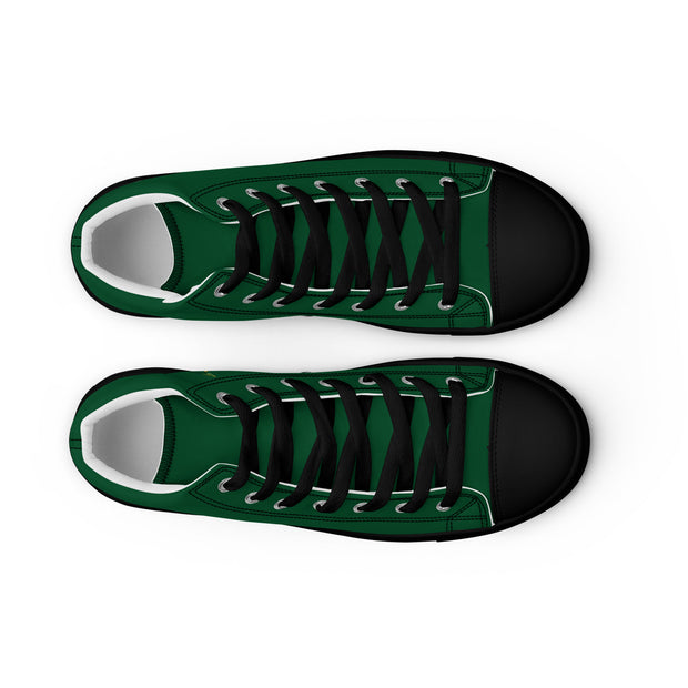 THINK F1RST 2025 GREEN UNISEX HIGH TOP CANVAS SHOES
