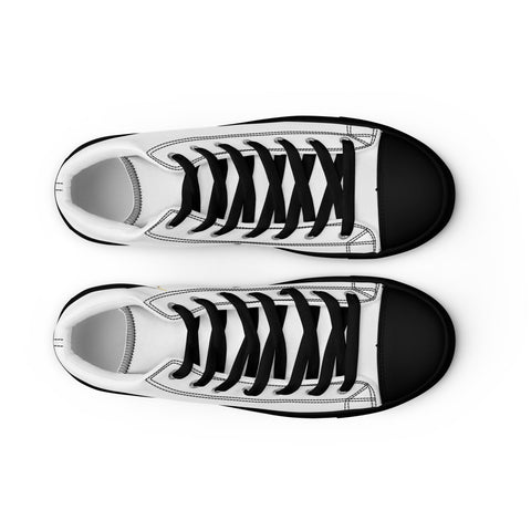 THINK F1RST 2025 WHITE UNISEX HIGH TOP CANVAS SHOES