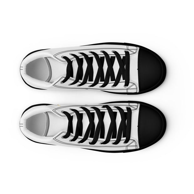 THINK F1RST 2025 WHITE UNISEX HIGH TOP CANVAS SHOES