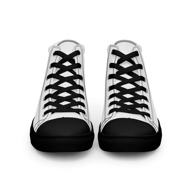 THINK F1RST 2025 WHITE UNISEX HIGH TOP CANVAS SHOES
