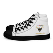 THINK F1RST 2025 WHITE UNISEX HIGH TOP CANVAS SHOES