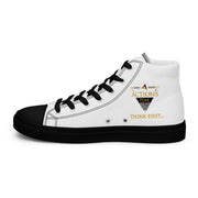 THINK F1RST 2025 WHITE UNISEX HIGH TOP CANVAS SHOES