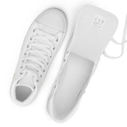 THINK F1RST 2024 WHITE UNISEX HIGH TOP CANVAS SHOES