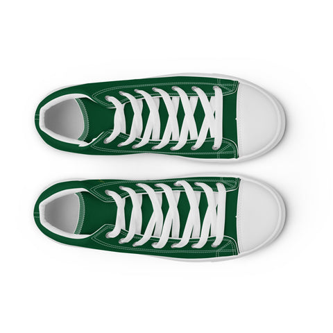 THINK F1RST 2025 GREEN UNISEX HIGH TOP CANVAS SHOES