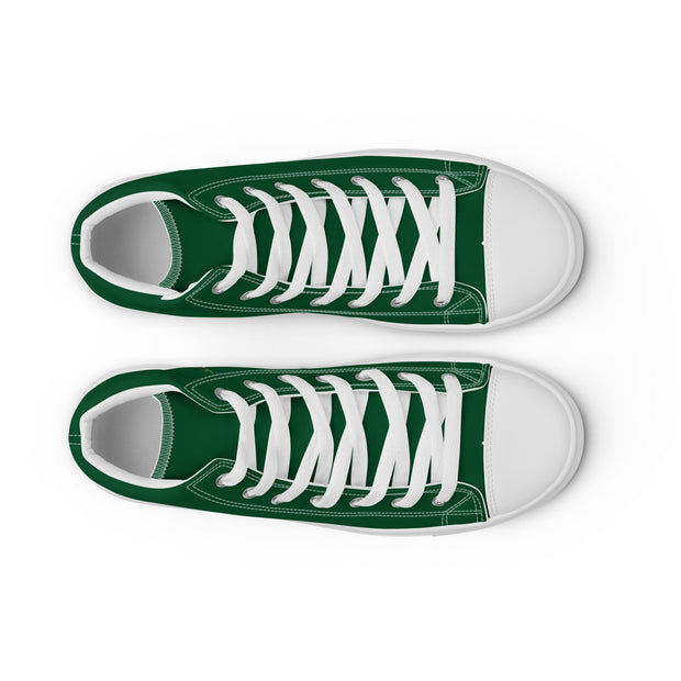 THINK F1RST 2024 GREEN UNISEX HIGH TOP CANVAS SHOES