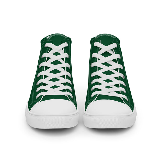 THINK F1RST 2025 GREEN UNISEX HIGH TOP CANVAS SHOES
