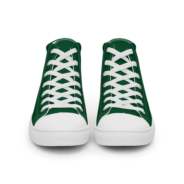 THINK F1RST 2024 GREEN UNISEX HIGH TOP CANVAS SHOES