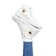 THINK F1RST 2025 WHITE UNISEX HIGH TOP CANVAS SHOES