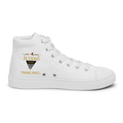 THINK F1RST 2024 WHITE UNISEX HIGH TOP CANVAS SHOES