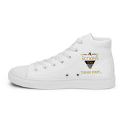 THINK F1RST 2025 WHITE UNISEX HIGH TOP CANVAS SHOES