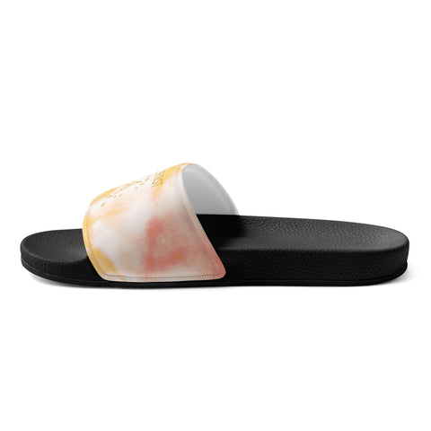 THINK F1RST 2025 ORANGE TIE DYE UNISEX SLIDES