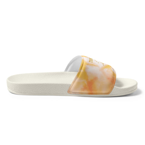 THINK F1RST 2025 ORANGE TIE DYE UNISEX SLIDES
