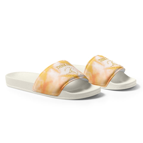 THINK F1RST 2025 ORANGE TIE DYE UNISEX SLIDES