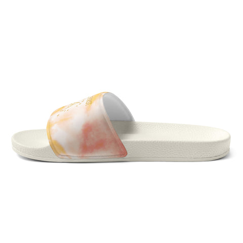 THINK F1RST 2025 ORANGE TIE DYE UNISEX SLIDES
