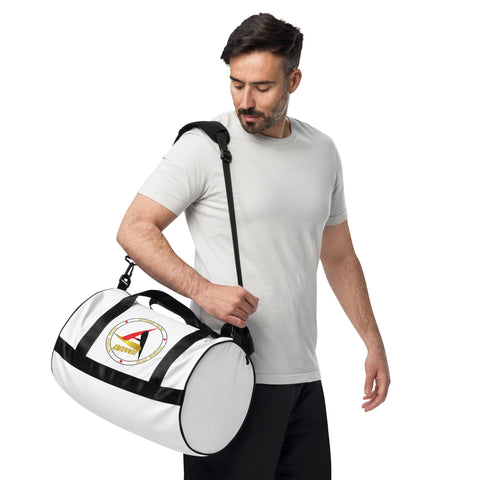 DRIVEN WHITE DUFFEL BAG