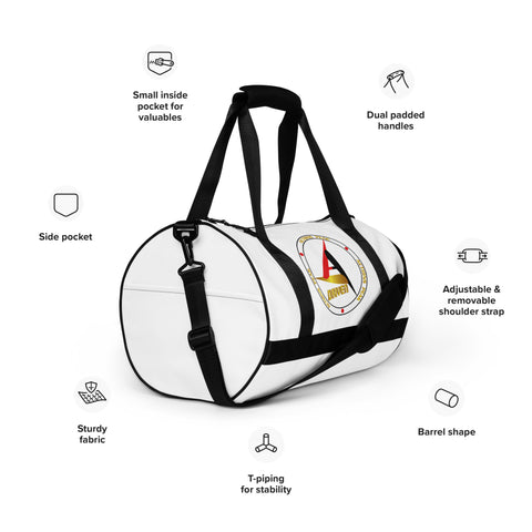 DRIVEN WHITE DUFFEL BAG