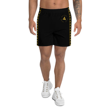 MEN'S ATHLETIC GOLD ON BLACK SHORTS