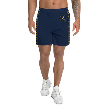 MEN'S ATHLETIC GOLD ON NAVY SHORTS